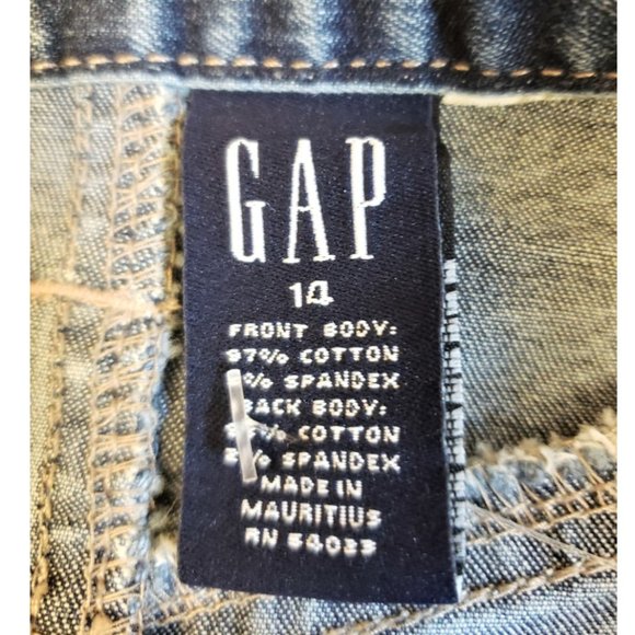 GAP Size 14 Denim and Leopard Print Woman's Mini-Skirt - Picture 5 of 7